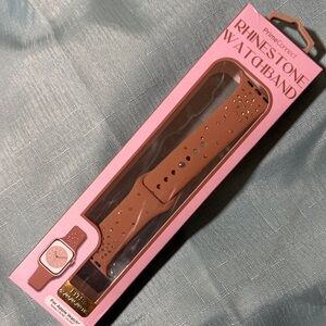 Rhinestone Watchband - Pink